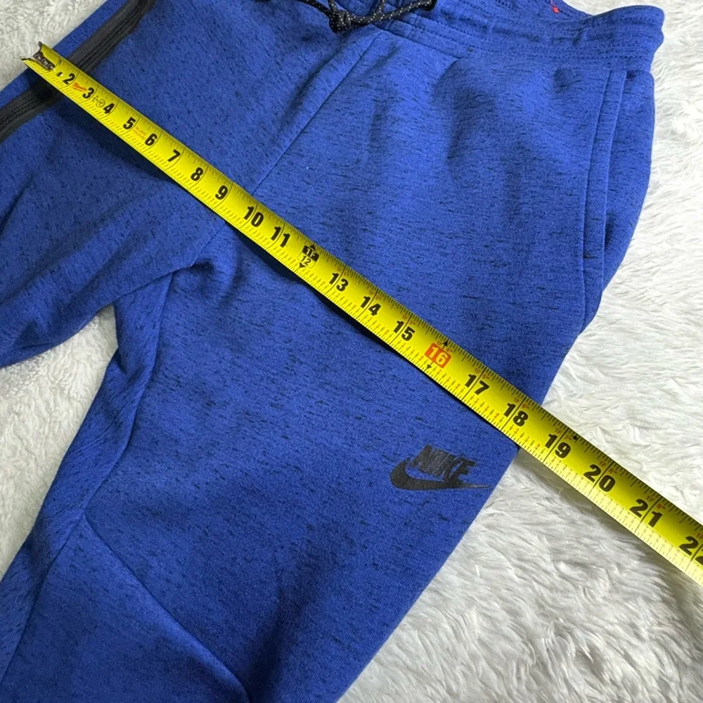 Nike Tech Fleece cuffed sweatpants in blue And Black Size S